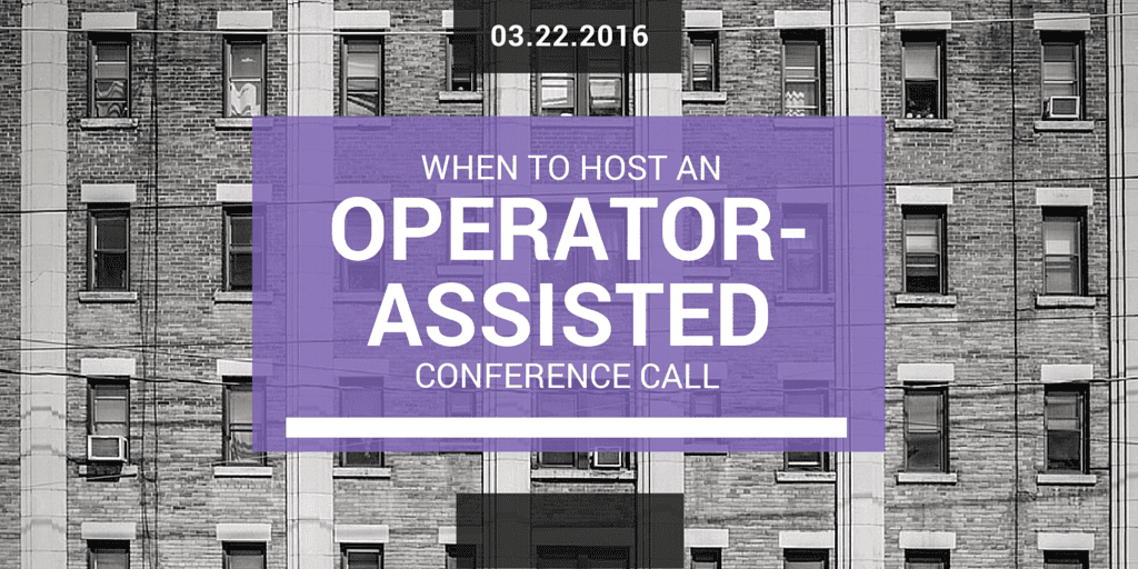 host operator assisted conference calls