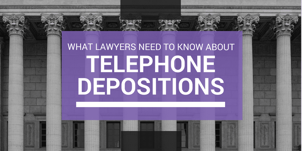 telephone deposition rules
