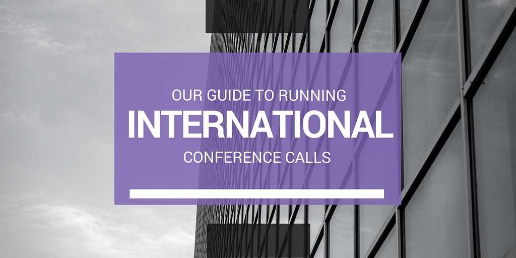 running international conference calls